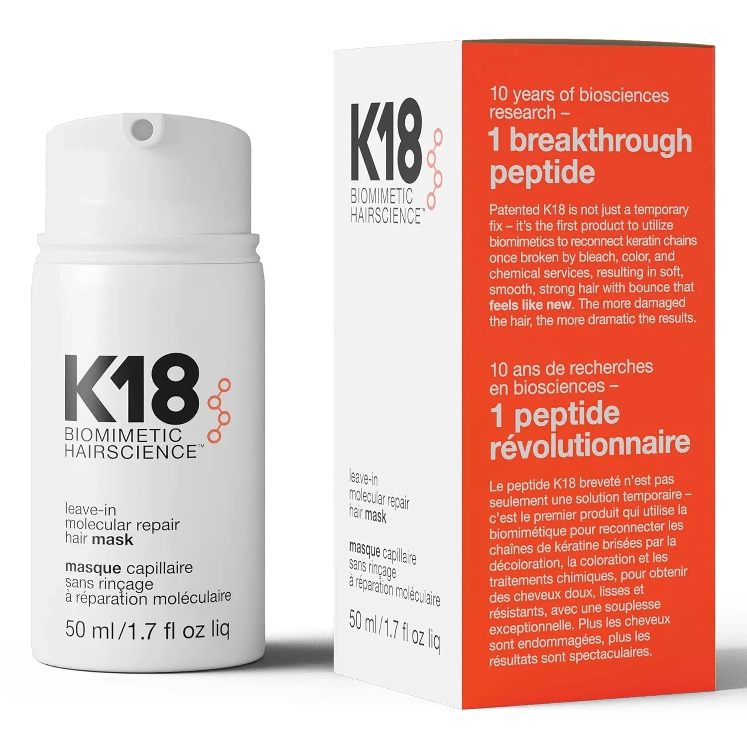 K18 Leave-In Molecular Repair Hair Mask - 50ml