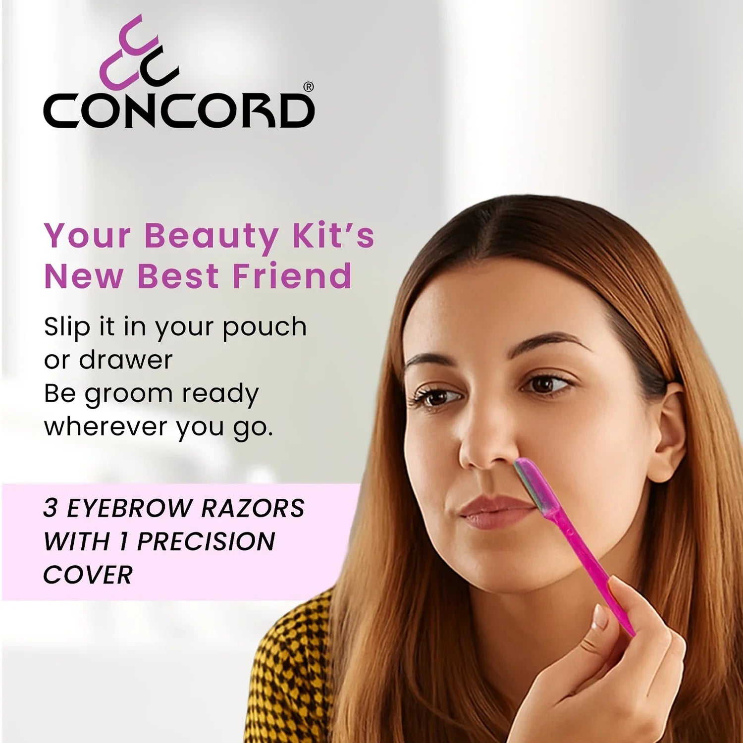 CONCORD Facial & Eyebrow Razors 3 Pack - CER01