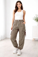 Women's Cargo Pant with Adjustable Drawstring SZW-960