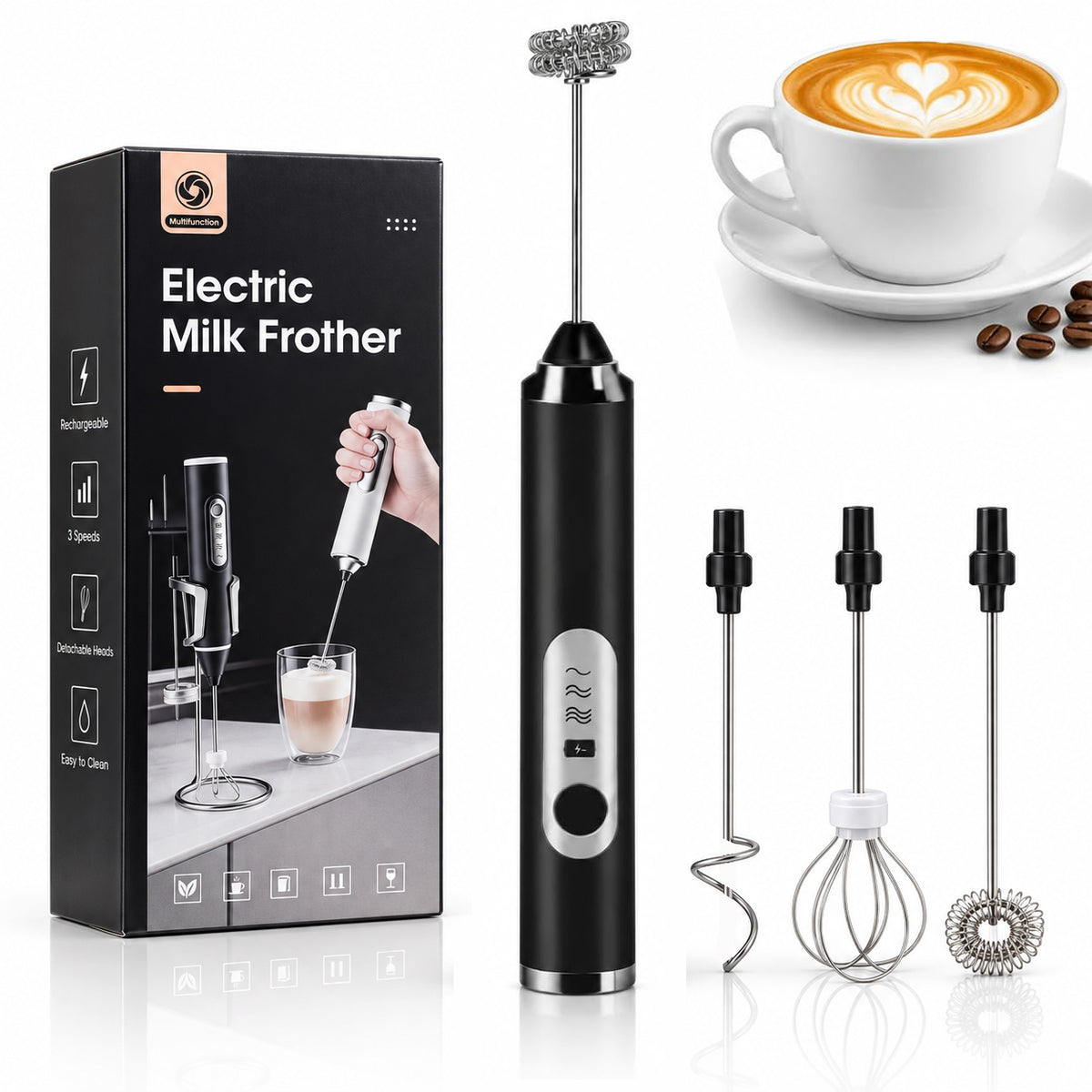 Multifunctional Portable Electric Milk Frother