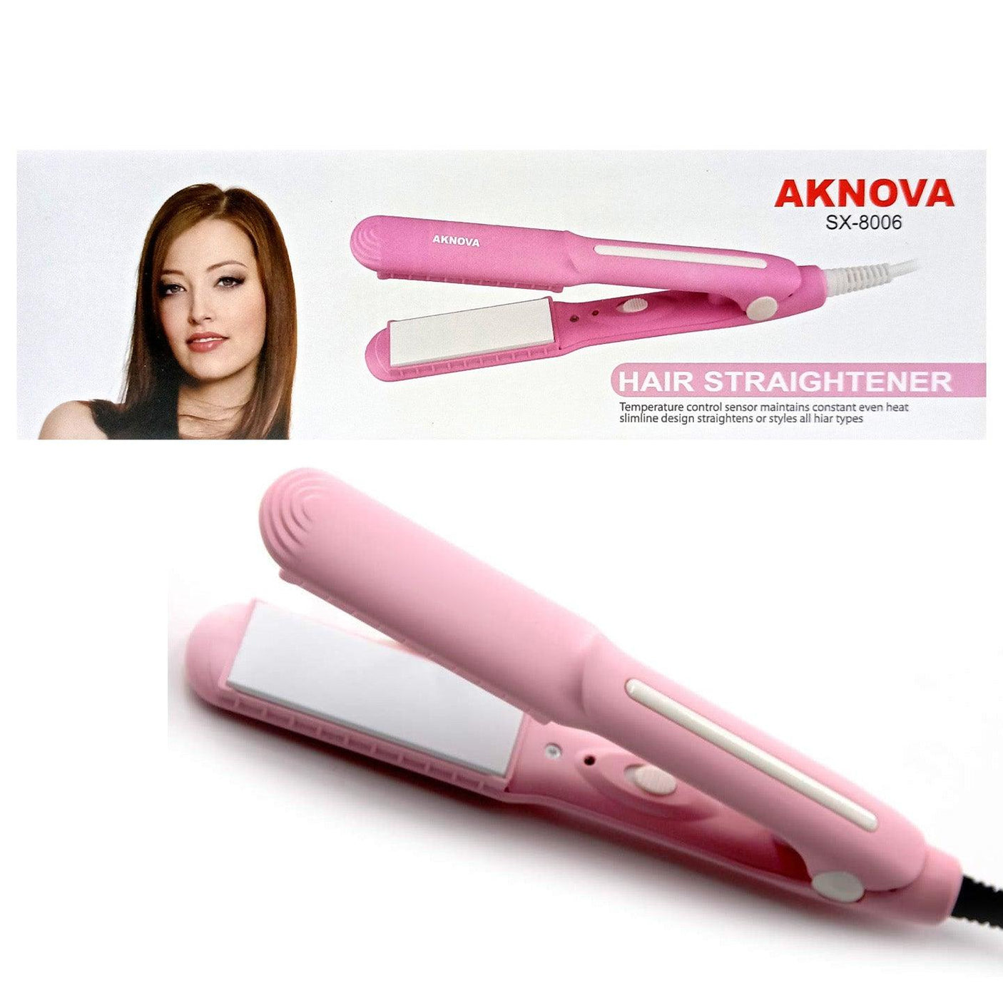 مكواة فرد الشعر الاحترافية Perfect Shape من AKNOVA SX-8006