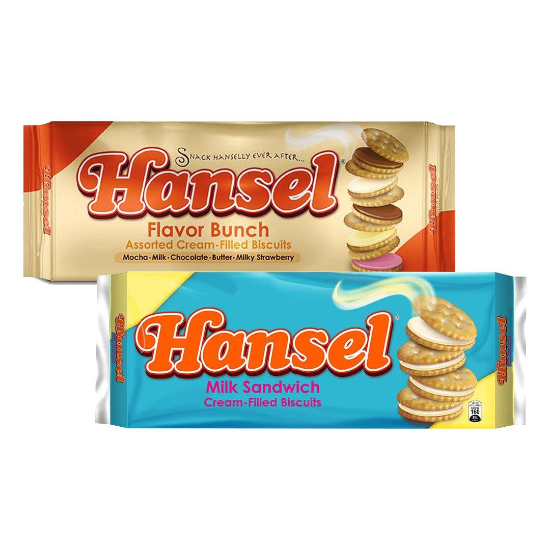 Hansel Cooked Hansel Flavor Bunch & Milk Sandwich Cream Biscuits - 310g × 2 Pcs (Pro ...