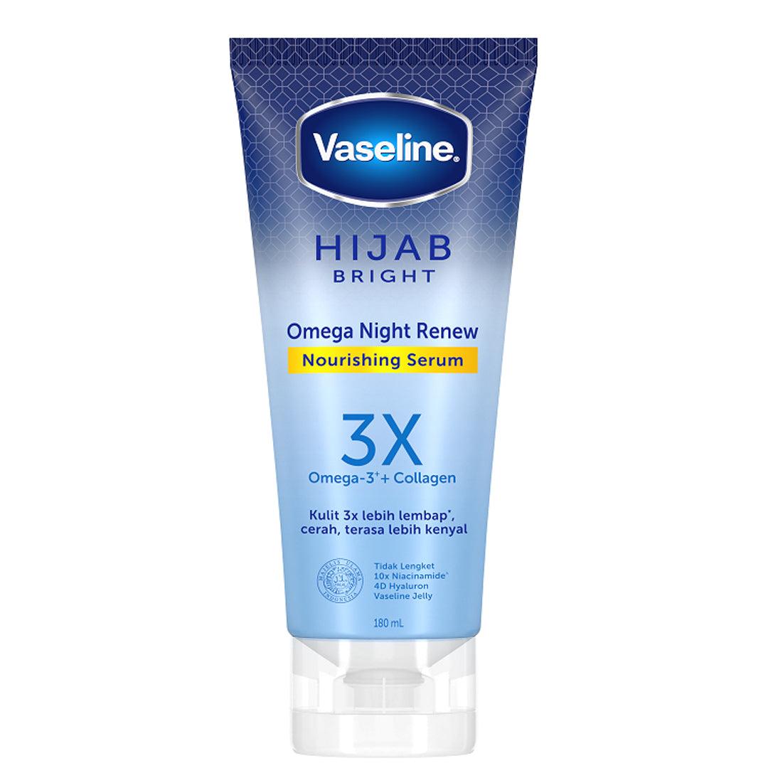 Vaseline Hijab Bright Omega Night Renew Nourishing Serum - 180ml