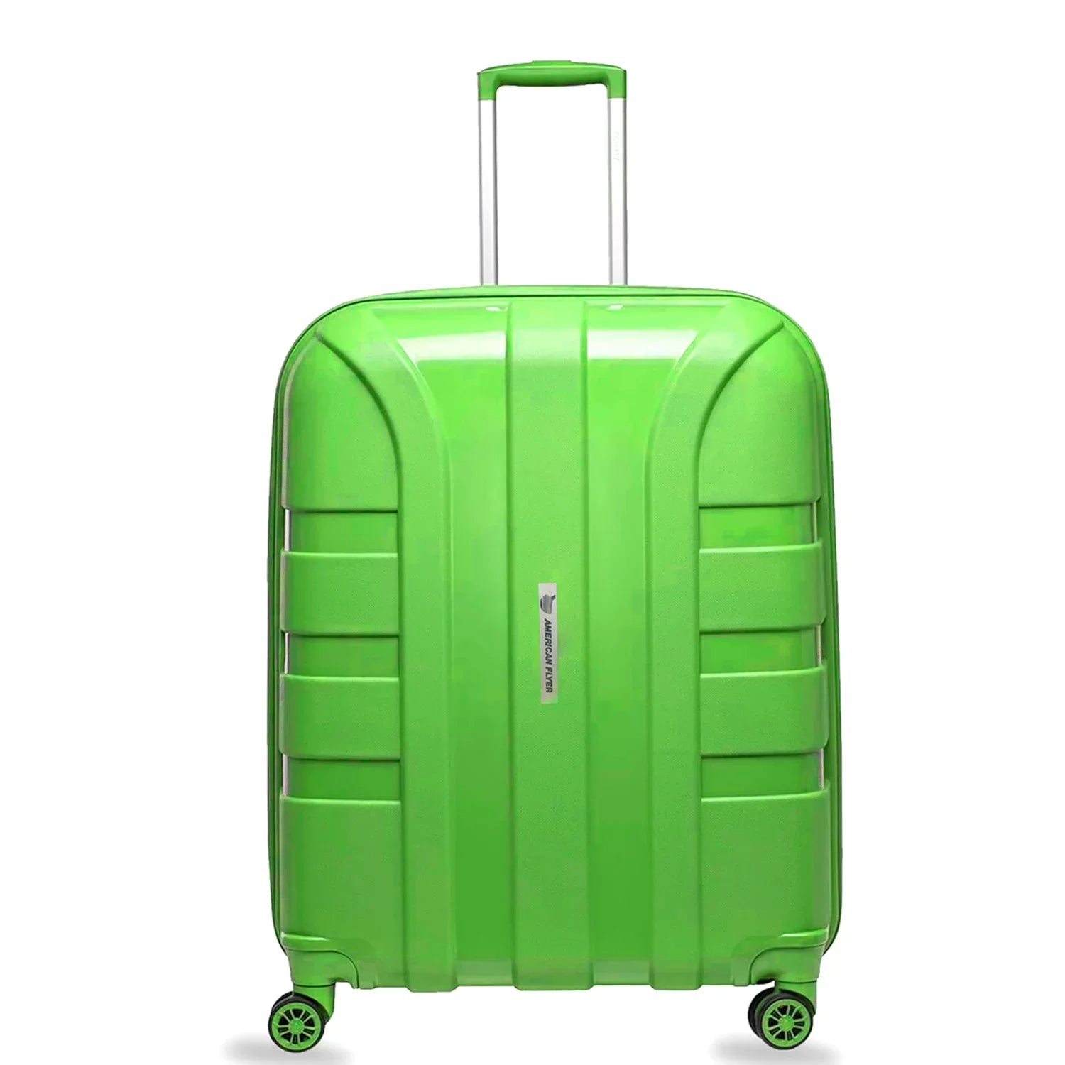 حقيبة أمتعة أميريكان فلاير، مقاس 24 بوصة، مزودة بعجلات تسجيل وصول - خضراء