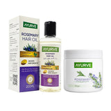 Ayurve Rosemary Hair Oil + Hair Cream - 150g + 100ml (Combo Pack)