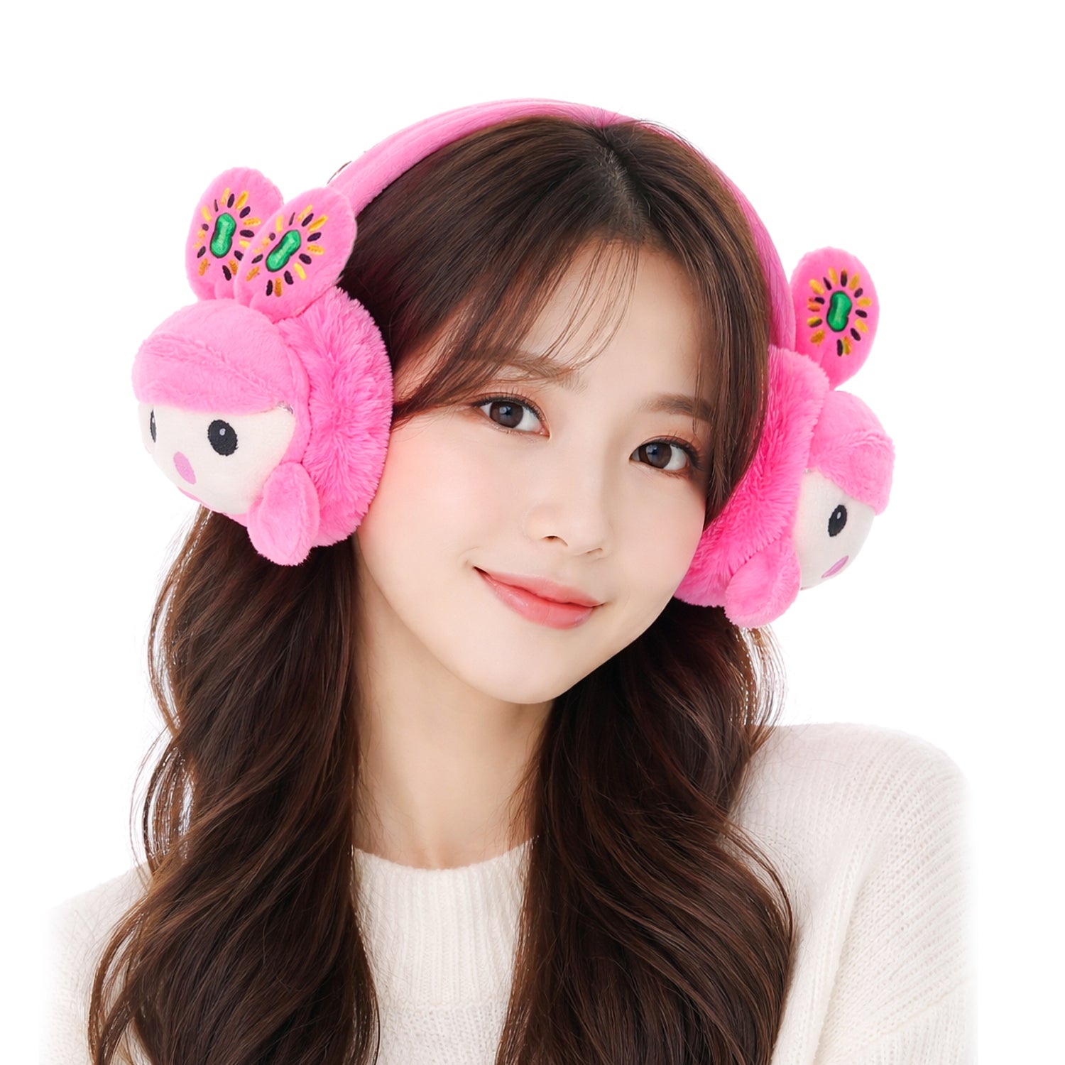 Cute Bunny Design Cozy Faux Fur Winter Ear Muffs H-16