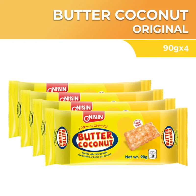 Nissin Butter Coconut Biscuits - 90g (3+1) Offer