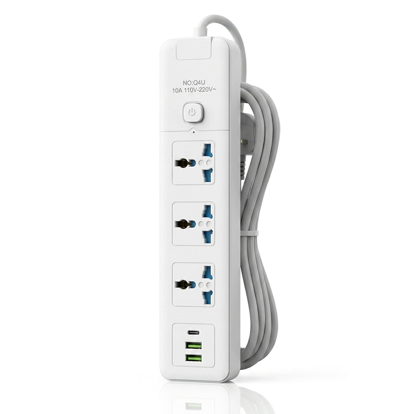Power Extension With 3 USB Port + 1 Type C - Q4U