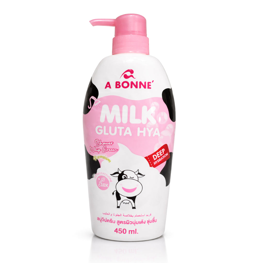 A Bonne Milk Gluta Hya Shower Whip Cream - 450ml