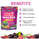 Fitgum Acai Berry Drink With Chia Seeds - 40g (4g x 10 Sachets)