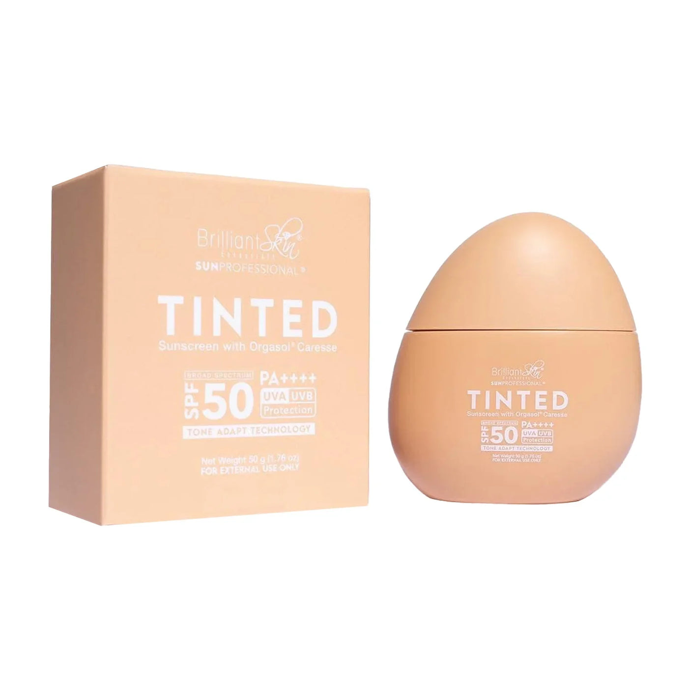 Brilliant Skin Tinted Sunscreen With Orgasol Caresse SPF50 PA++++ - 50g