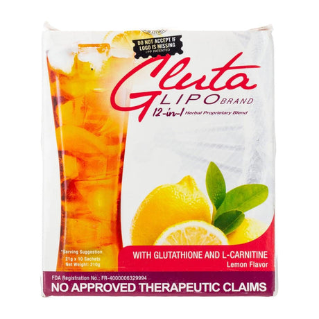 Gluta Lipo Herbal Lemon Flavor Drink - 210g