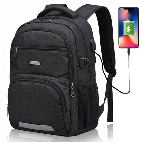 High Quality Laptop Backpack With USB Charging Port - 376#