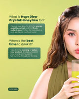 Luna Aura Hope Glow Crystal Honeydew Green Tea - 10 Sachets x 18g