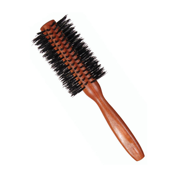 Wooden Round Bristle Hair Brush