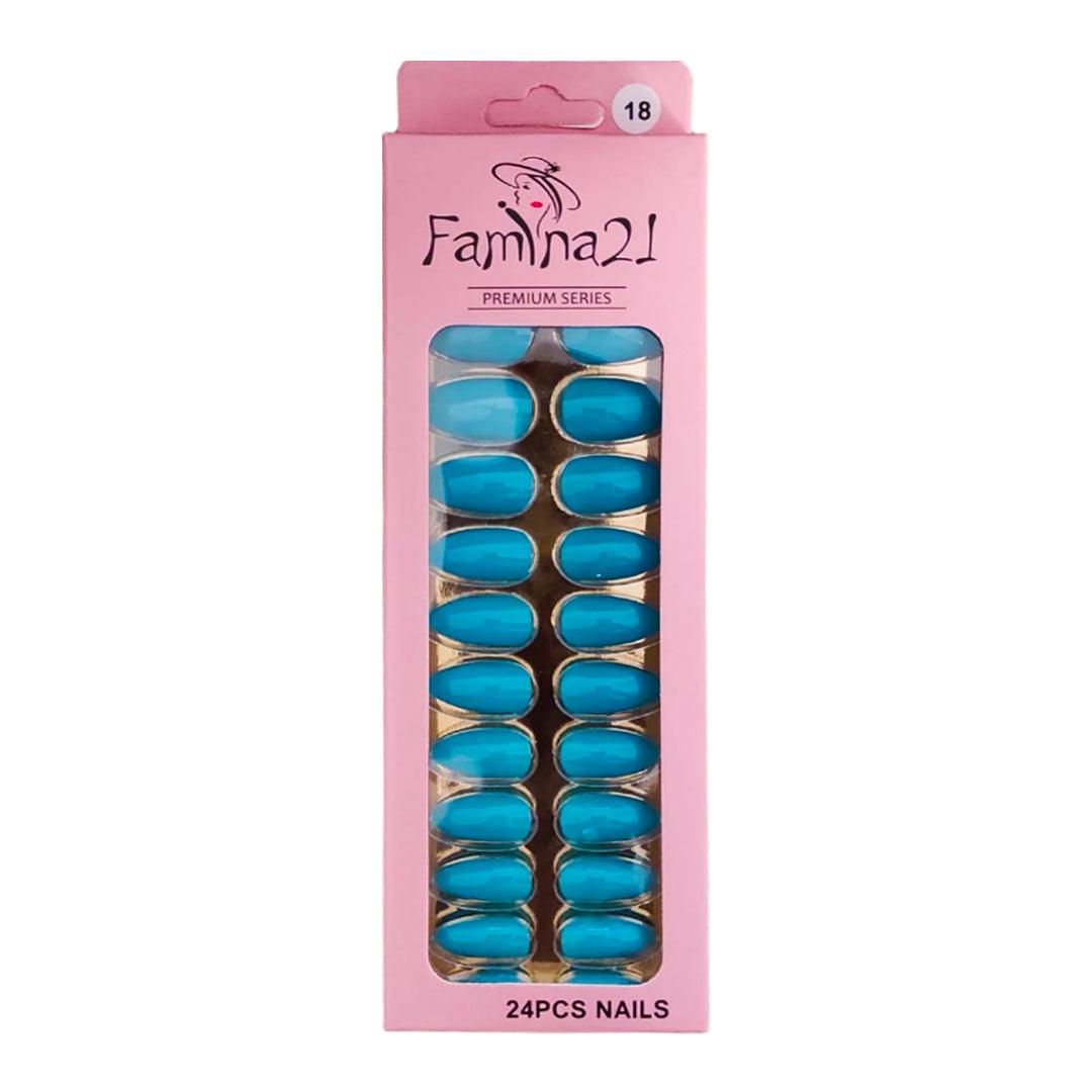 Famina21 Premium Fake Nails 24 Pcs #18