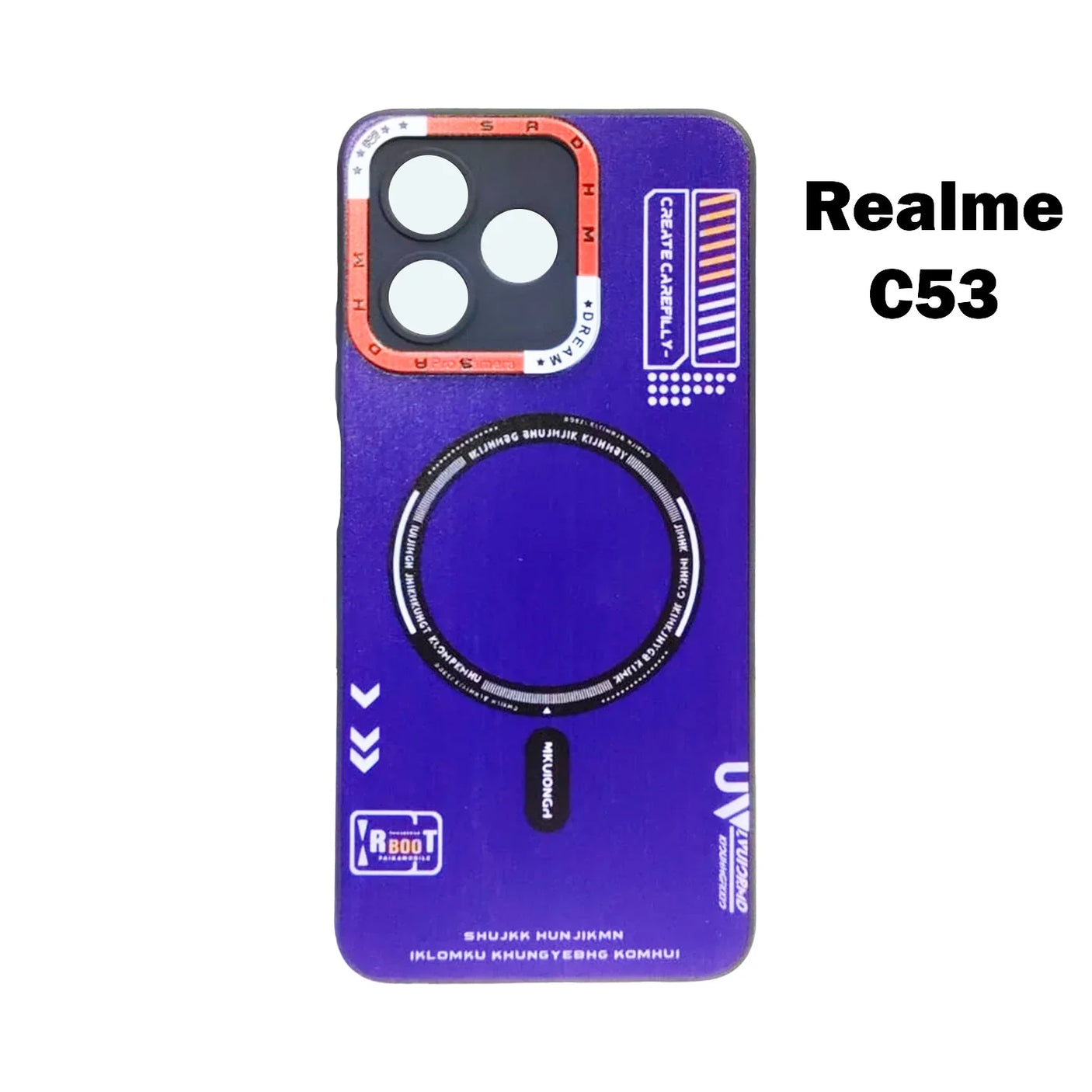 حافظة Realme C53 Root Text ذات جودة عالية من الأزياء عالية الجودة