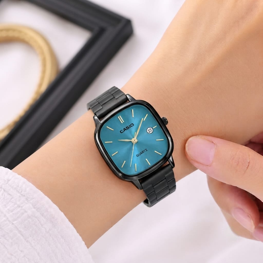 Casio Vintage Black Steel Bracelet Watch - A9631 Black