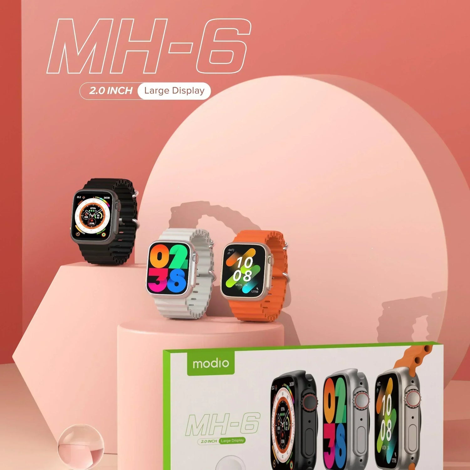 Modio Ultra Modio - Original Smart Watch Ultra MH-6 – Pinoy Hyper Kuwait