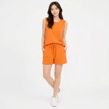 A&M Fashion Two-Piece Sleeveless Tank Top and Shorts Loungewear Set