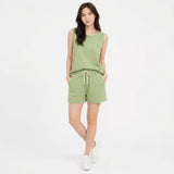 A&M Fashion Two-Piece Sleeveless Tank Top and Shorts Loungewear Set