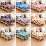 Active Double Flat Bed Sheet With Two Pillow Cover - 230 x 250 CM (ASSORTED COLOR)