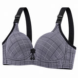 Women’s Stylish Checked Bra with Adjustable Straps - 2205
