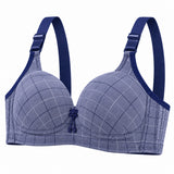 Women’s Stylish Checked Bra with Adjustable Straps - 2205