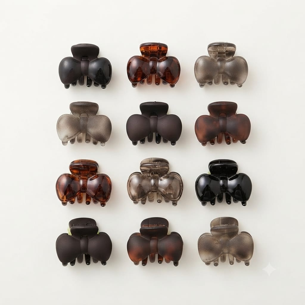 Unique Design Hair Claw Clips - 12 Pcs (C113)