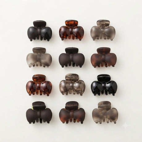 Unique Design Hair Claw Clips - 12 Pcs (C113)