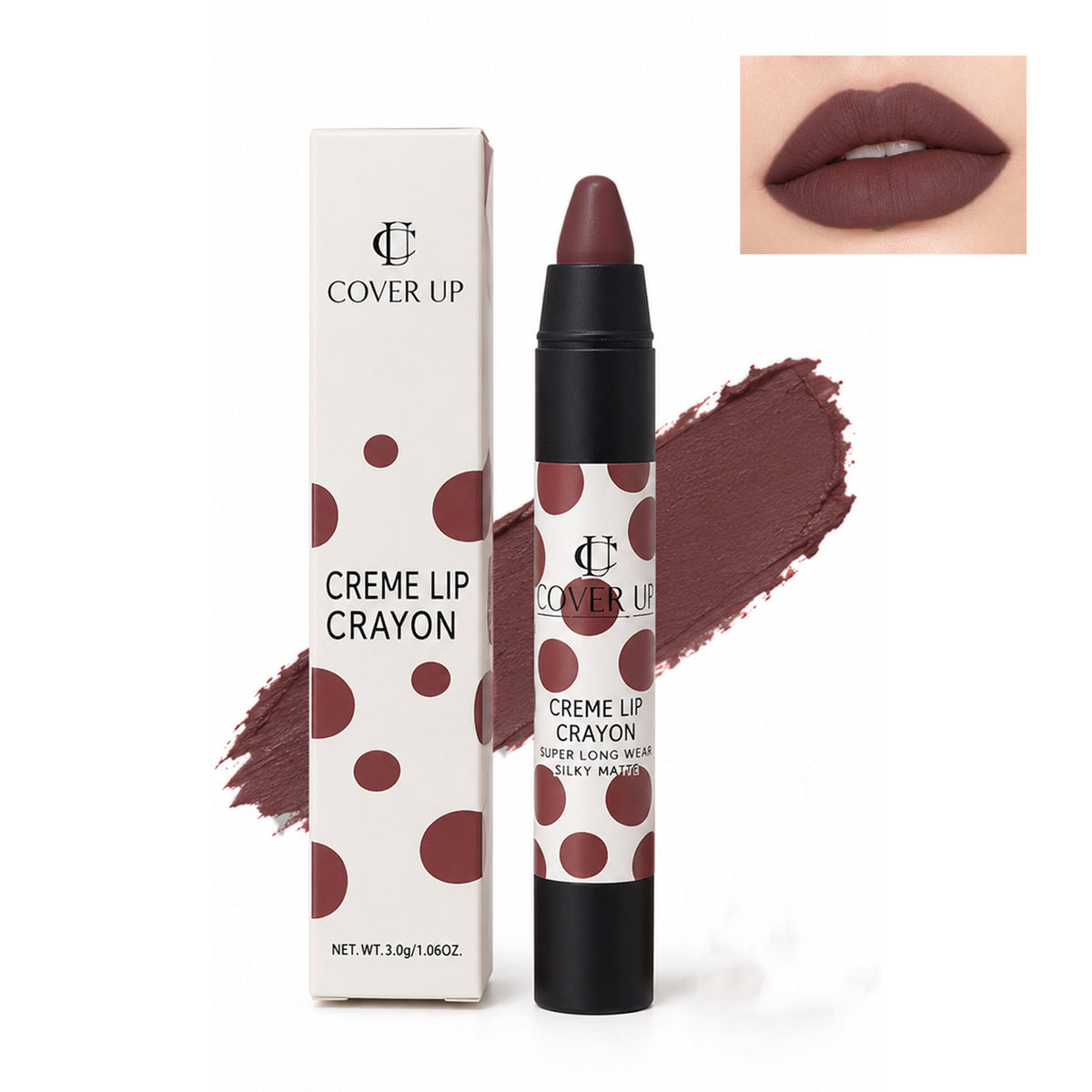 Cover Up Silky Matte Creme Lip Crayon