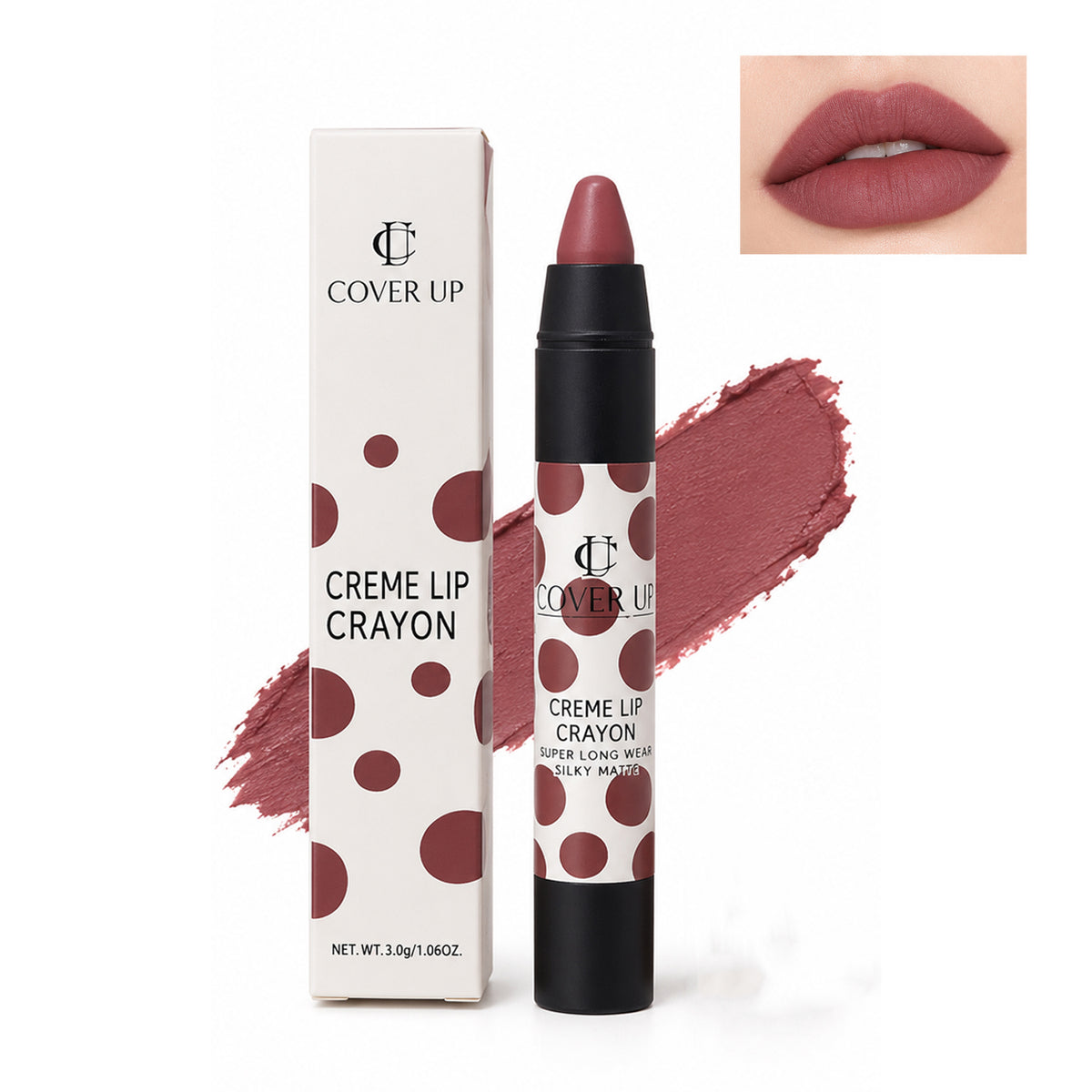 Cover Up Silky Matte Creme Lip Crayon
