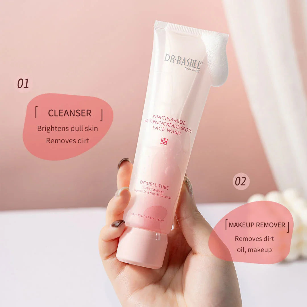 Dr.Rashel Double Tube Niacinamide Face Wash - 40g+40g