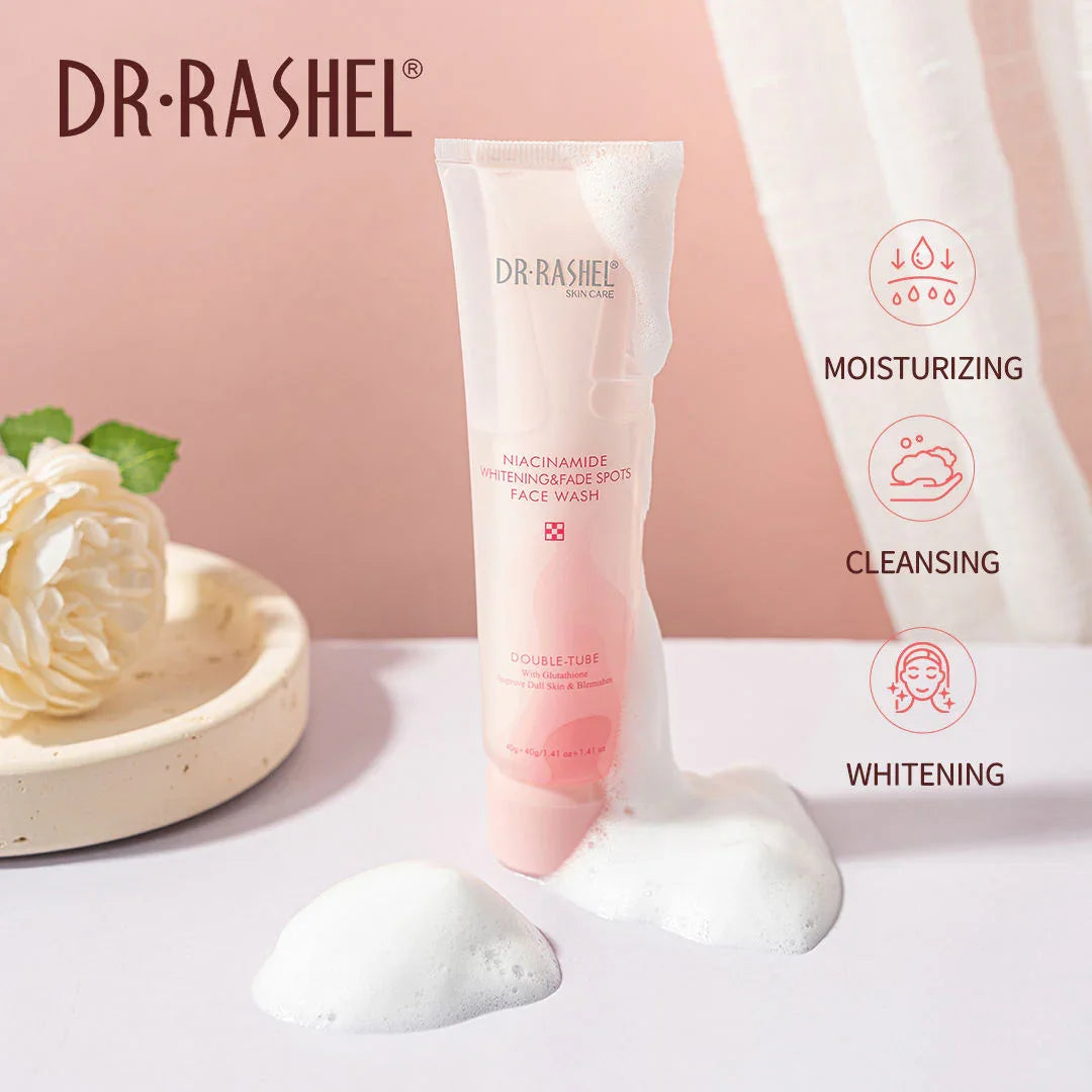 Dri Rasel 2 Dr.Rashel Double Tube Niacinamide Face Wash - 40g+40g – Pinoy Hyper Kuwait