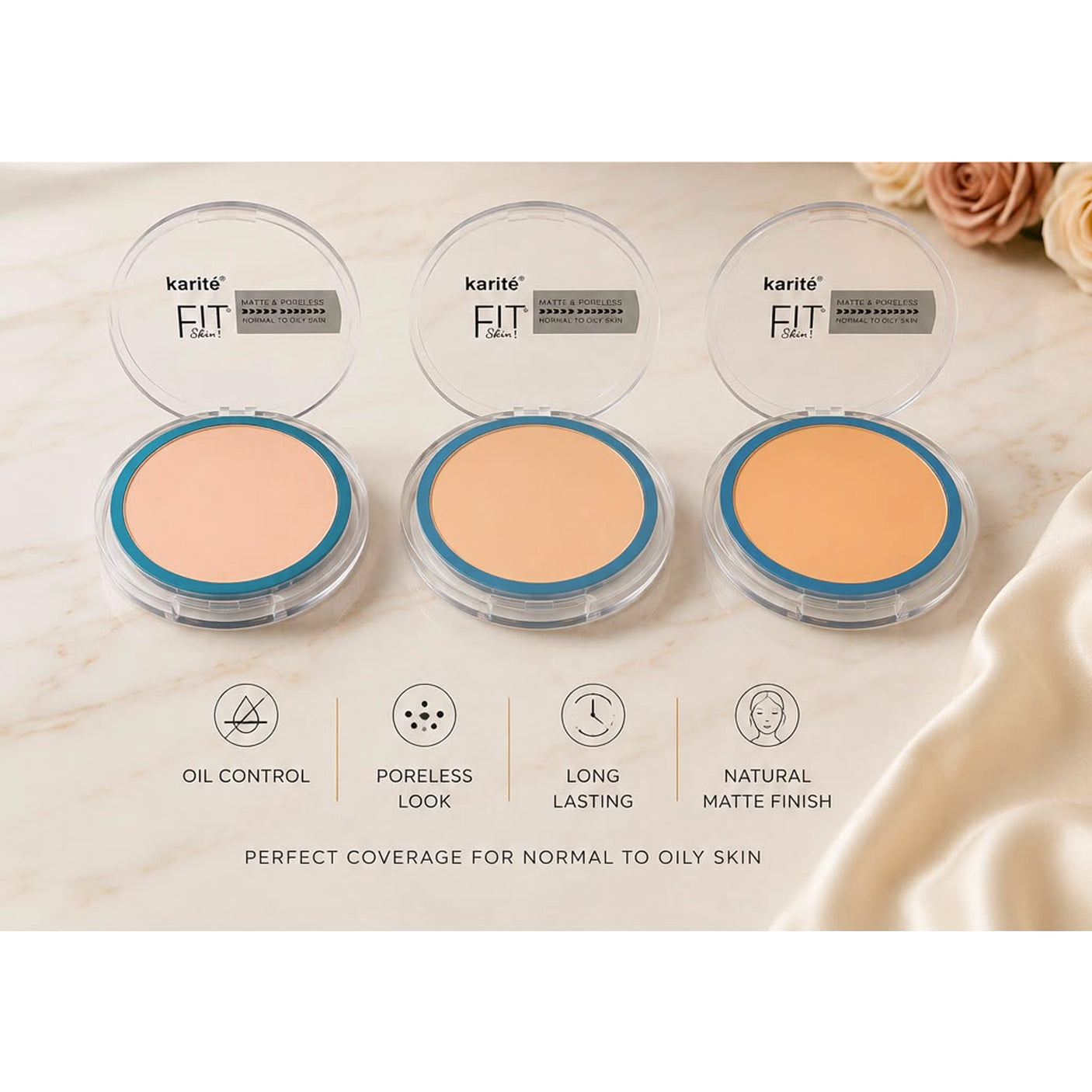 Karite Fit Skin Matte Finish Compact Powder - 8167247F