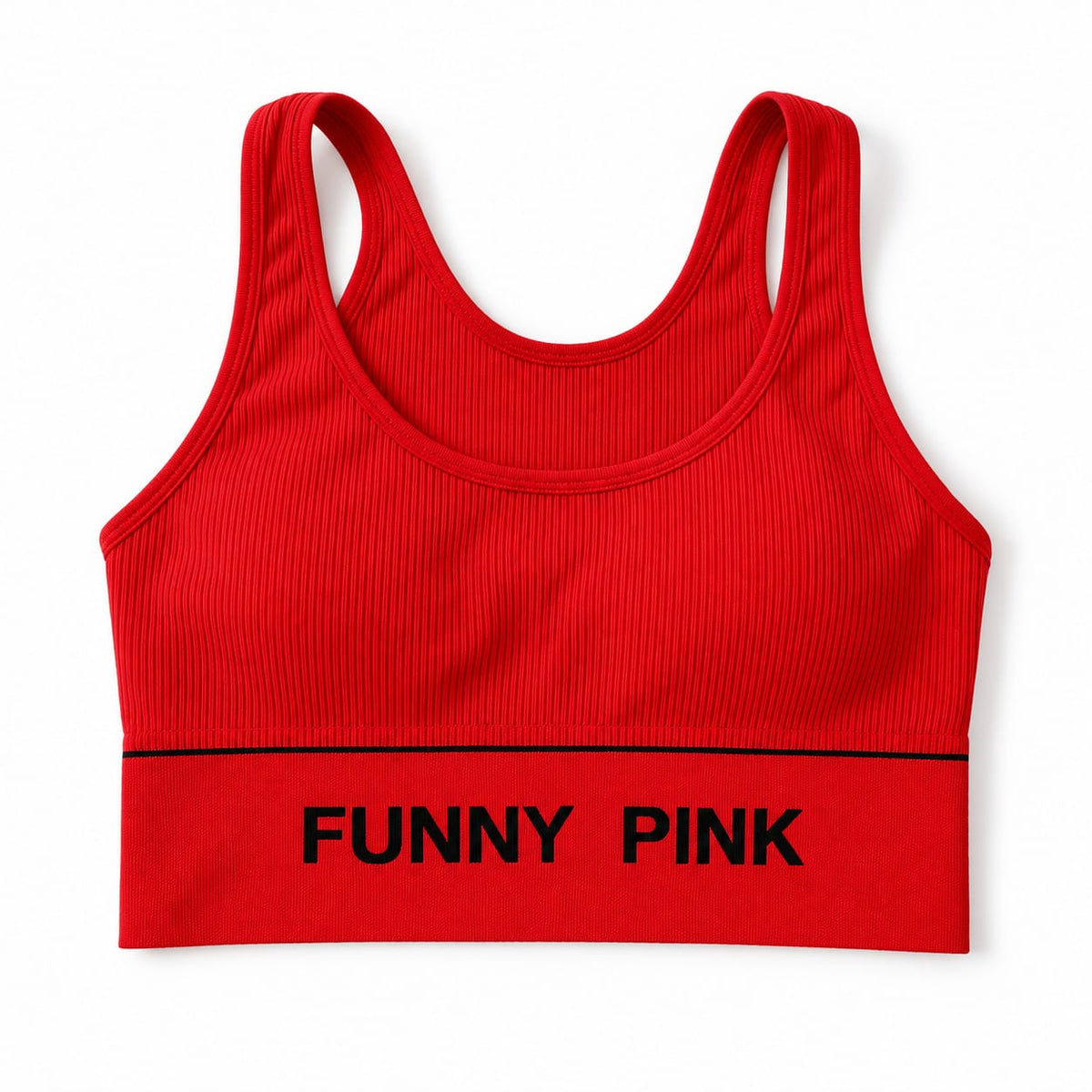 Funny Pink Women's Fancy Camisole Crop Top Sports Bra - FP274