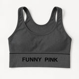 Funny Pink Women's Fancy Camisole Crop Top Sports Bra - FP274