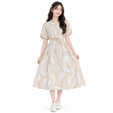 Mierdan Womens Casual Puffy Half Sleeve Dress - 6538