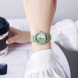 Women's Silicone Quartz Watch with Square Dial - M-10730