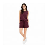 Two-Piece Sleeveless Tank Top and Shorts Loungewear Set