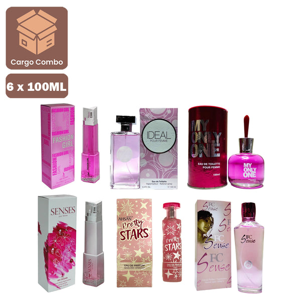 Popular Women Perfumes 100ml × 6 Pcs (PR-60)