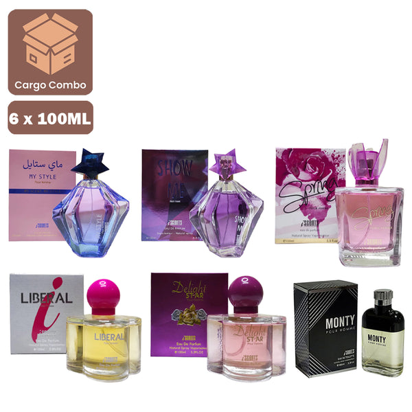 Popular Women Perfumes 100ml × 6 Pcs (PR-61)