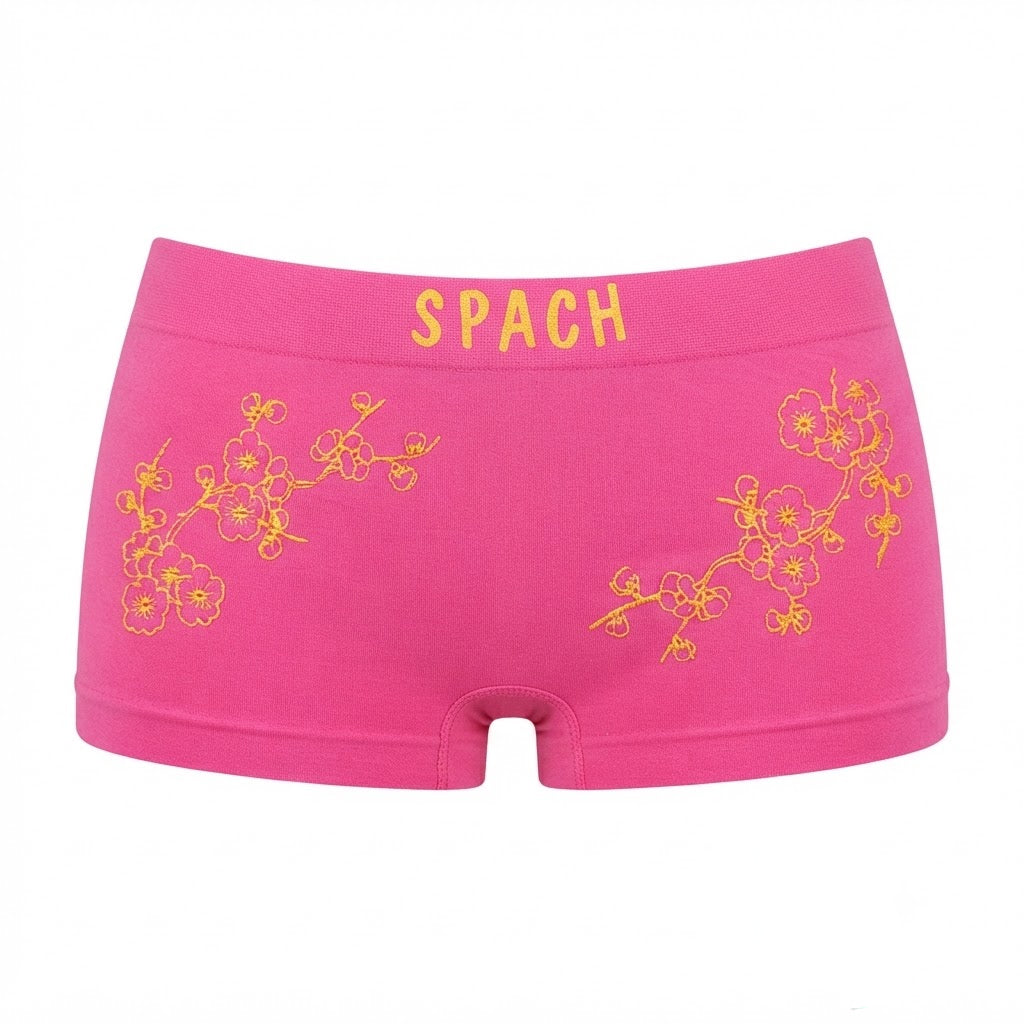 Women's Floral Design Breathable Boxer Briefs - 22049