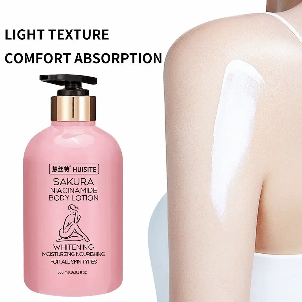 HUISITE Sakura Niacinamide Body Lotion - 500ml
