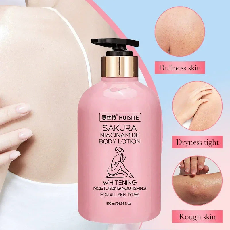 HUISITE Sakura Niacinamide Body Lotion - 500ml