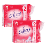 Sisters Panty Liner Cottony Comfort - 20 + 2 Pads x 2 Pcs