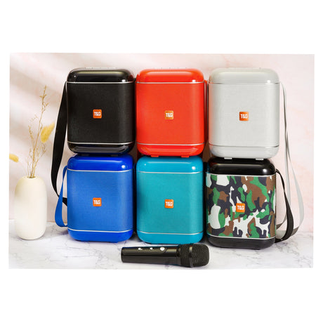 Portable Wireless Speaker with Microphone & Carry Strap - TG523K