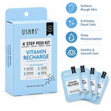 Ushas Vitamin Recharge 4 Step Pedi Kit - 4 Pcs × 20 g