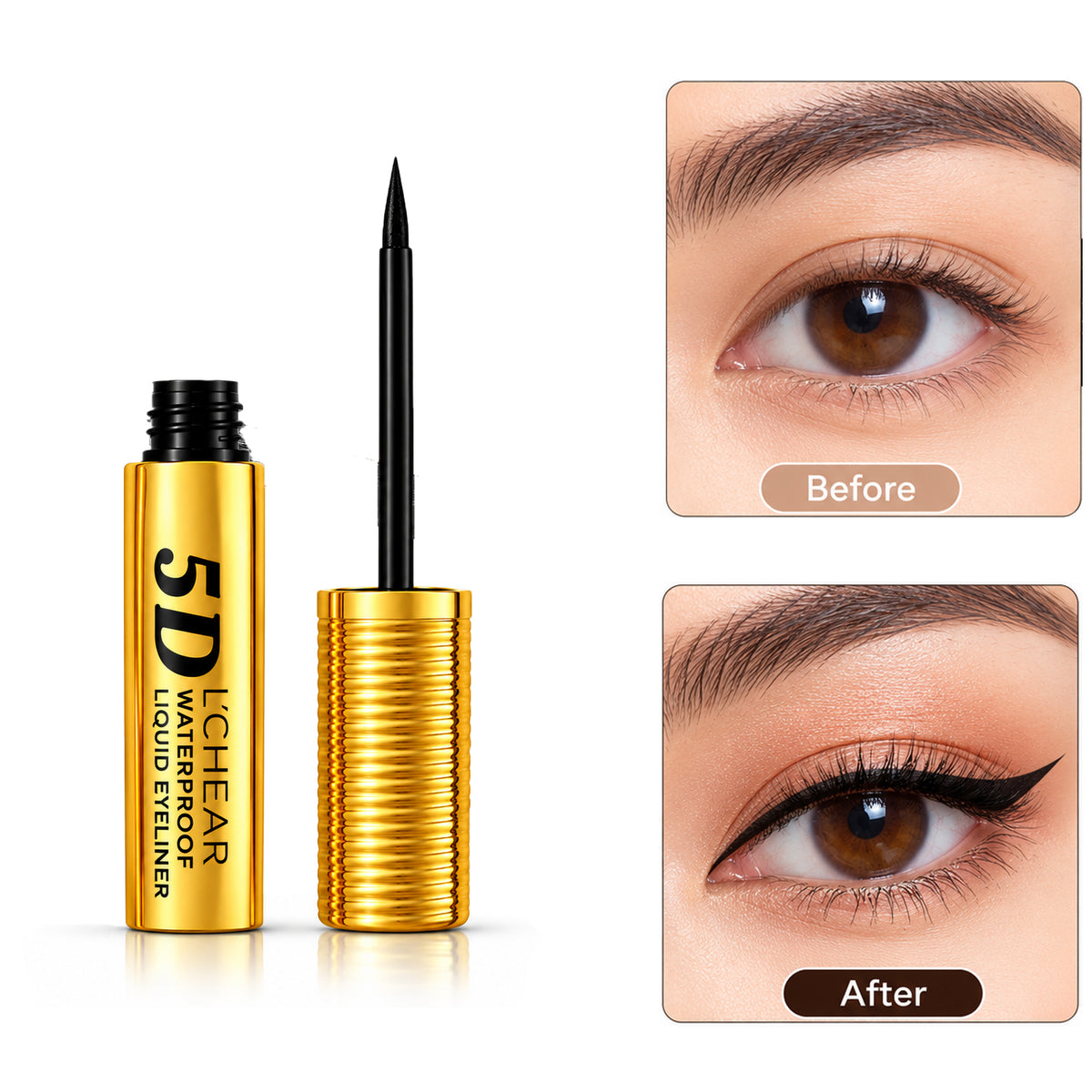 L’CHEAR 5D Waterproof Mascara and Liquid Eyeliner Set - DQ3274