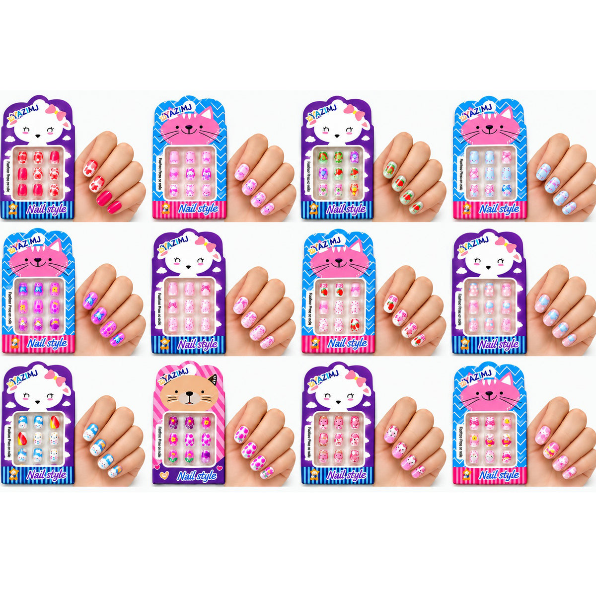 Kiddy Pop Nail Art For Kids 12 Pack - 12052